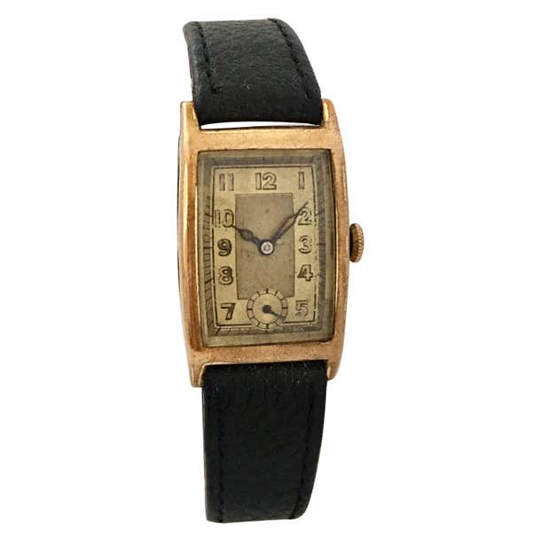 1930s Gold-Plated Manual Winding Vintage Watch at 1stDibs