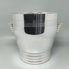 1930s French Art Deco Champagne or Ice Bucket by Vuillermet in Silver Plated.