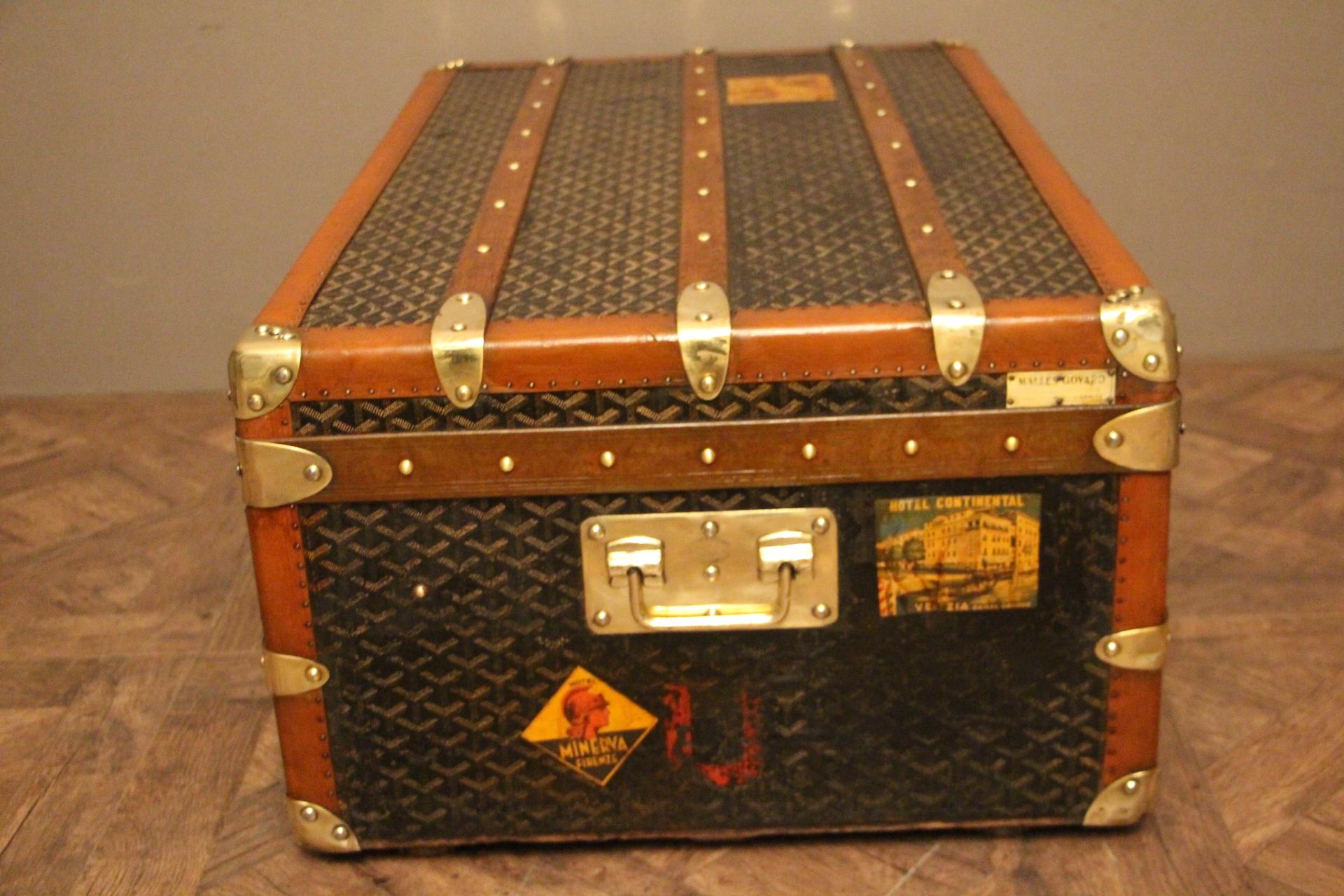 1930s Goyard Cabin Trunk 7