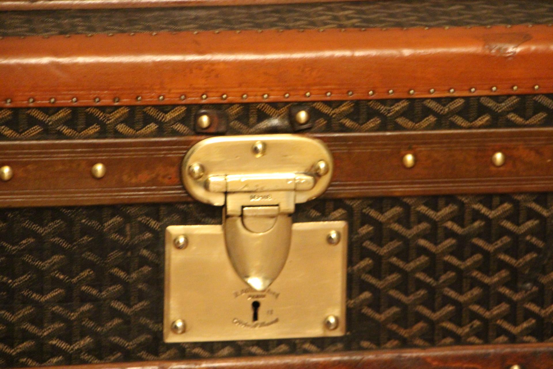 French 1930s Goyard Cabin Trunk