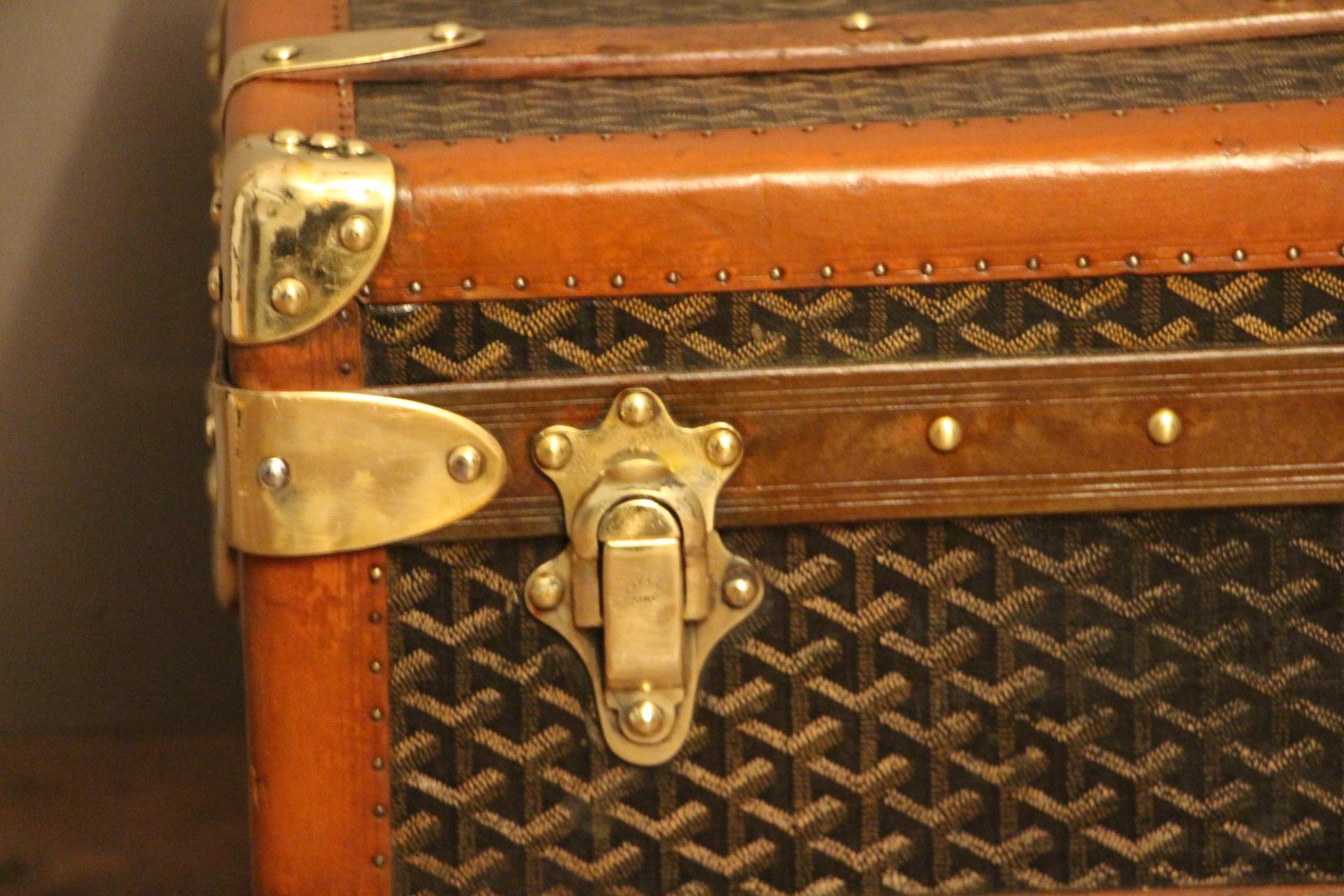 1930s Goyard Cabin Trunk In Good Condition In Saint-Ouen, FR