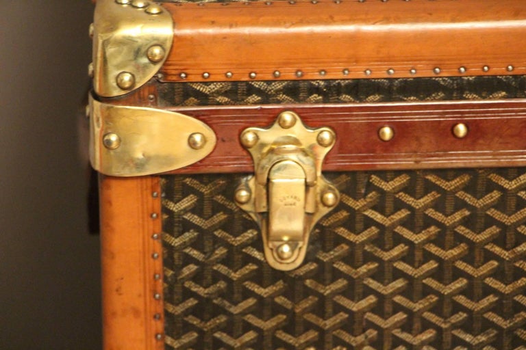 1930s Goyard Hat Trunk In Good Condition For Sale In Saint-Ouen, FR
