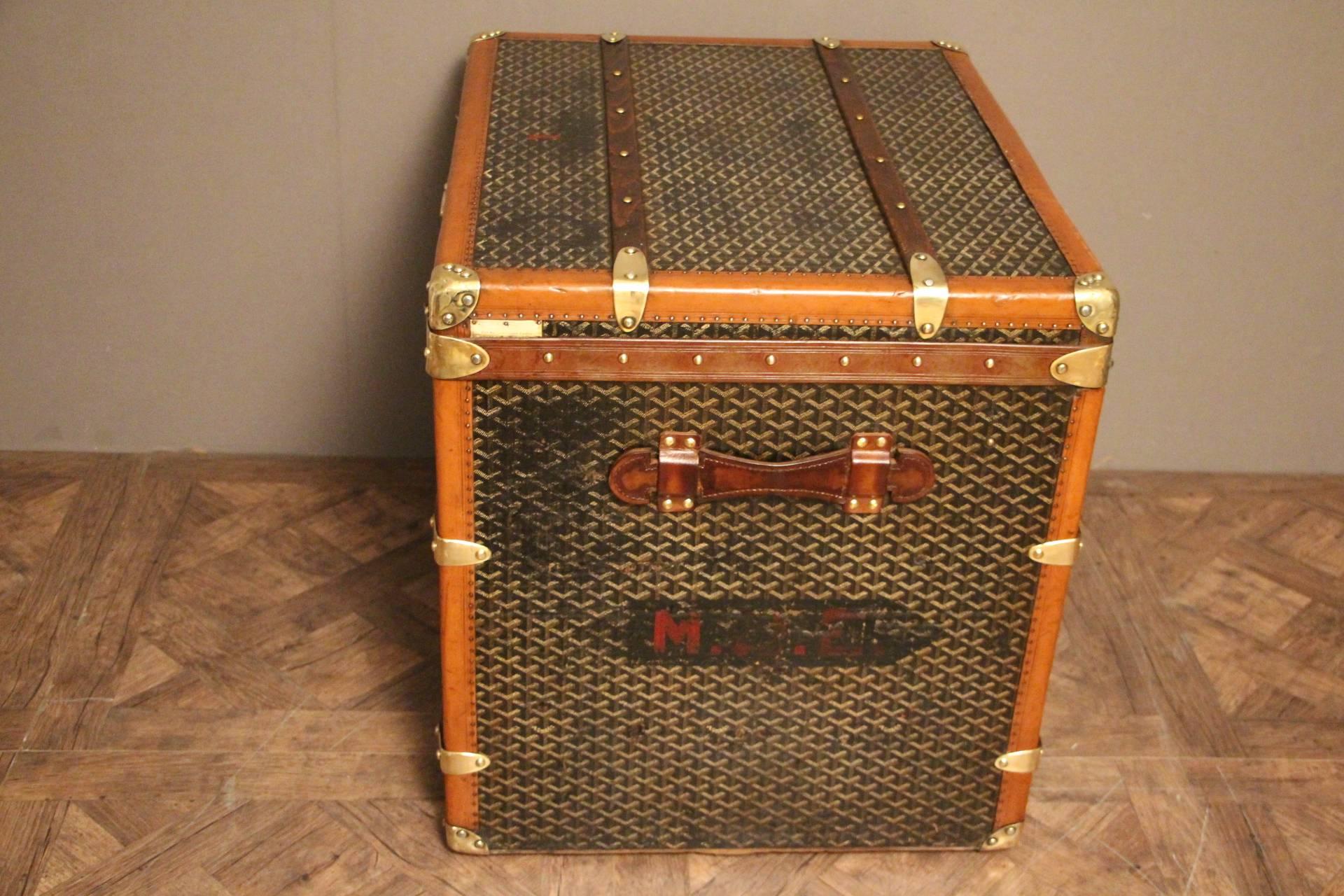 Mid-20th Century 1930s Goyard Hat Trunk