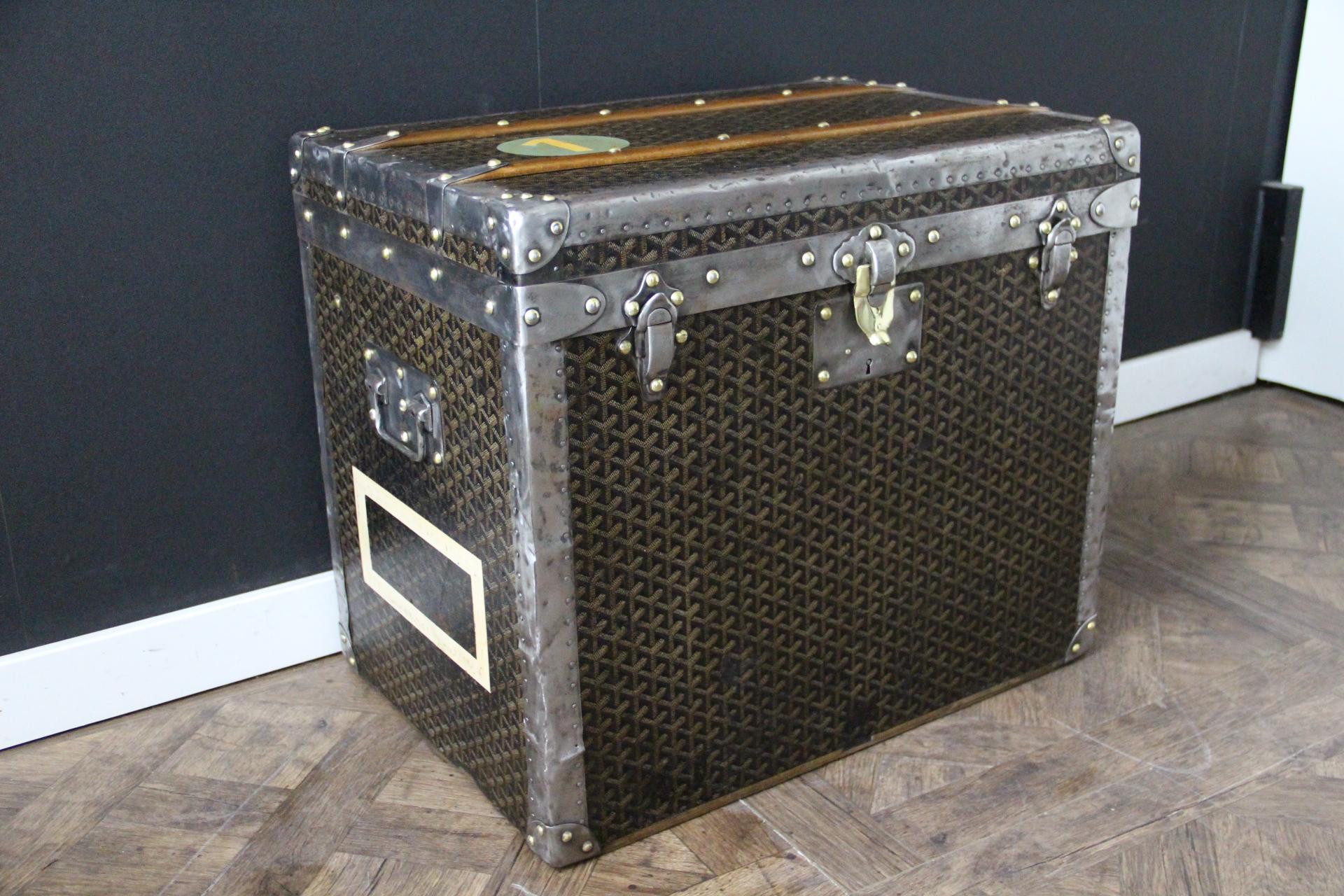 Baule per cappelli Goyard anni 
30, Baule Goyard, Baule a vapore Goyard da 60 cm