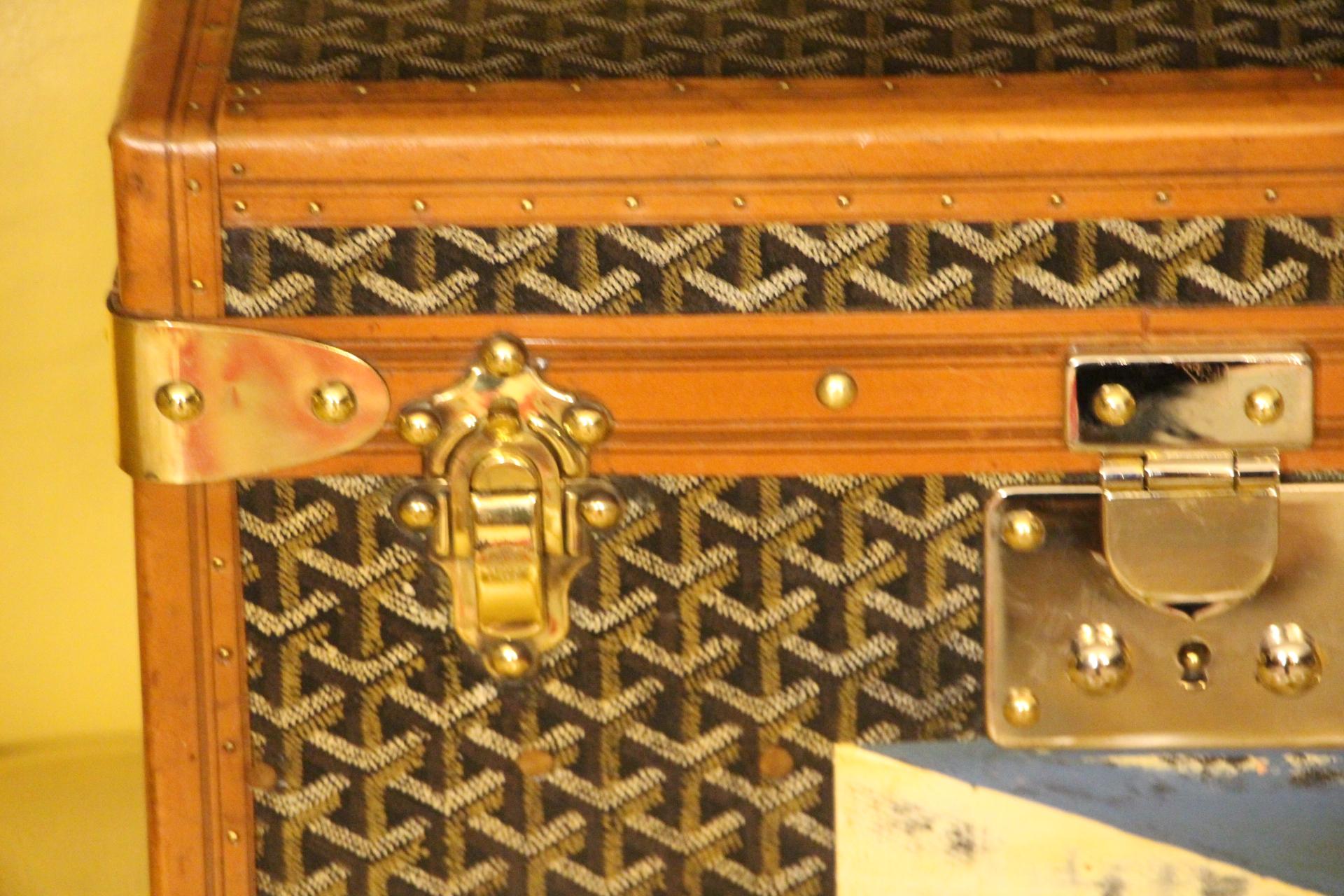 1930er Goyard Schmuckkoffer, Goyard Koffer, Goyard Zugkoffer (Französisch)
