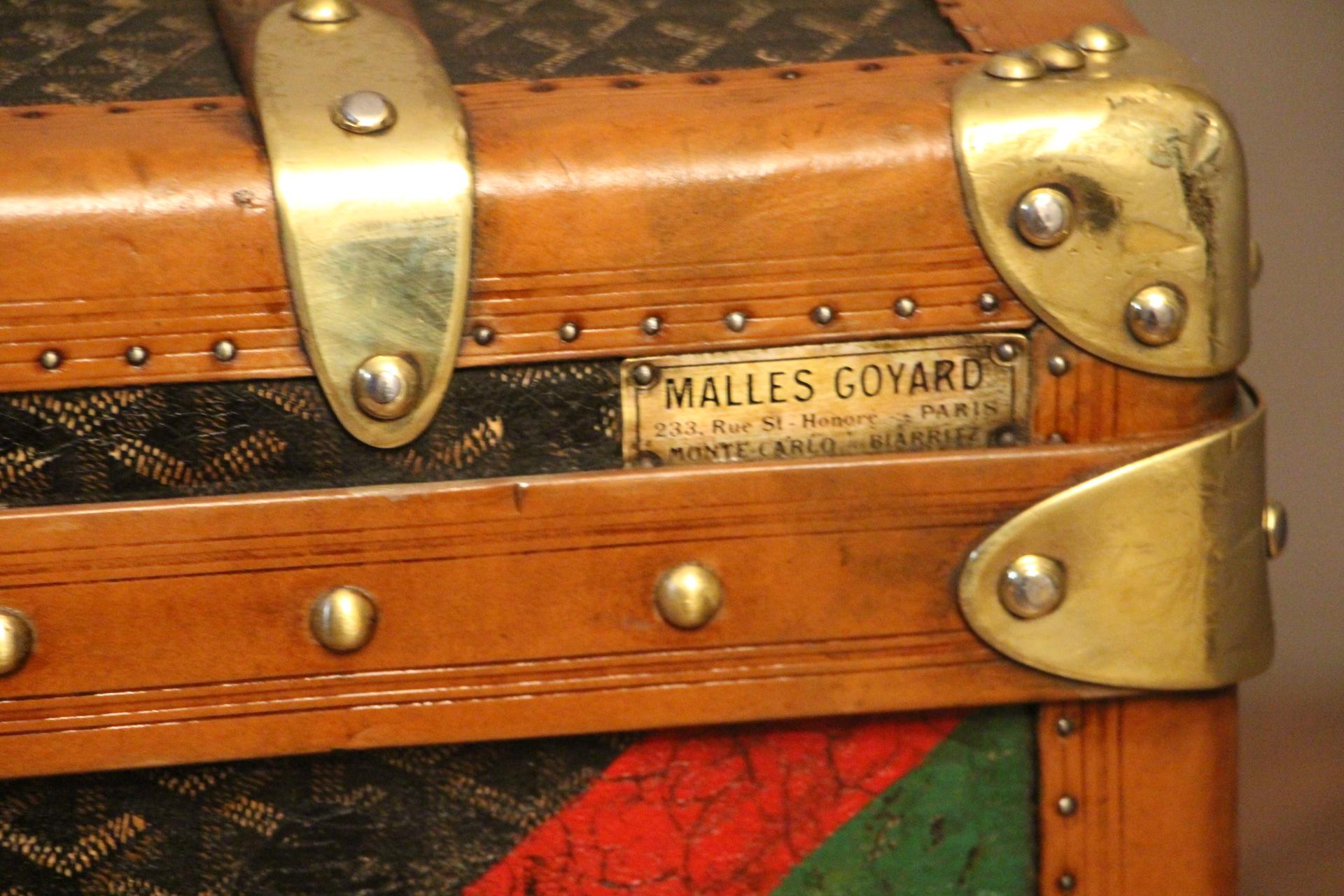 1930s Goyard Trunk, Goyard Steamer Trunk 3