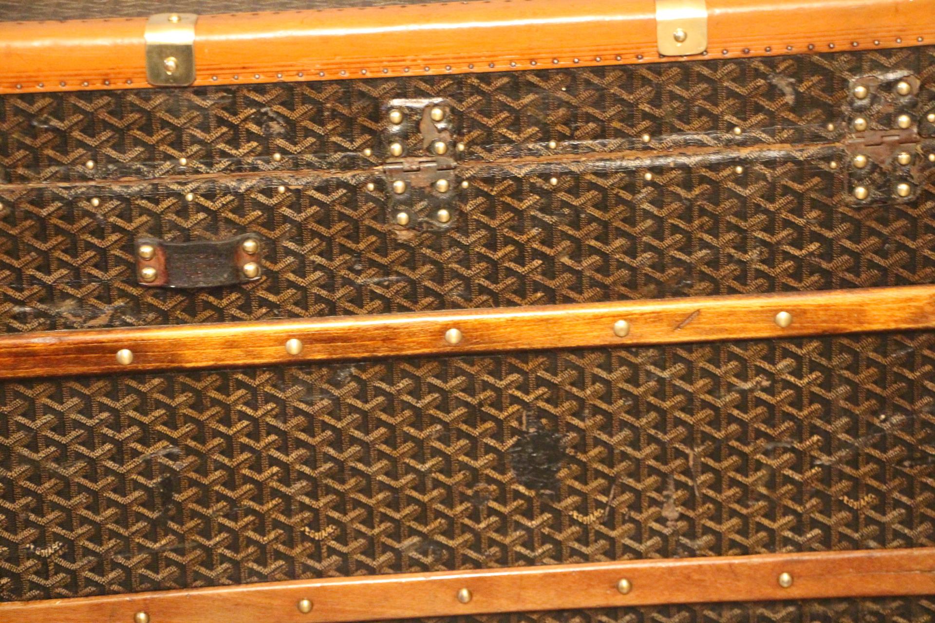 1930s Goyard Trunk, Goyard Steamer Trunk 5