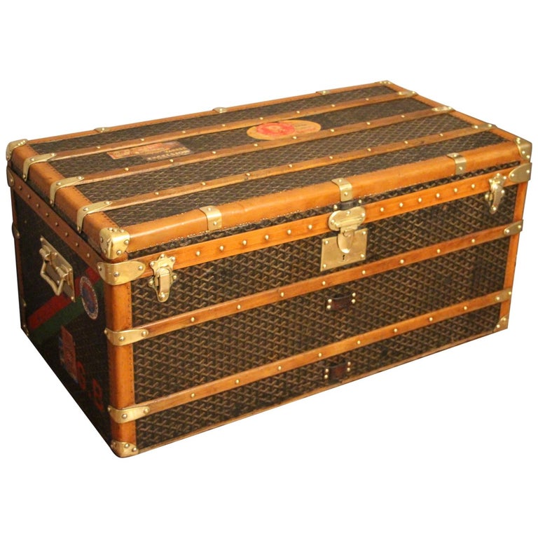 1930s Goyard Trunk, Goyard Steamer Trunk For Sale at 1stdibs