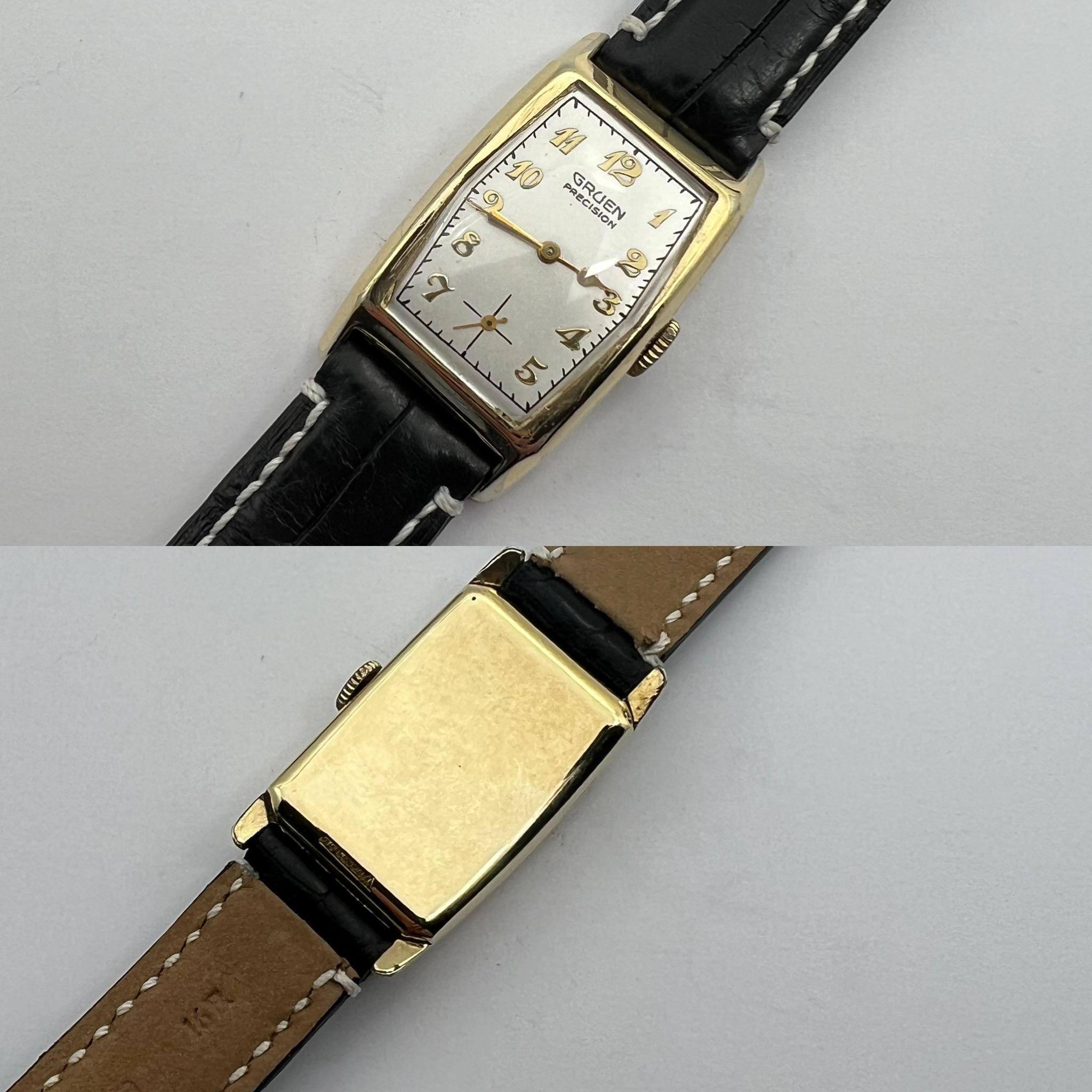1930’s Gruen Caliber 325, 17 Jewels, Superb Condition In Excellent Condition In Raleigh, NC