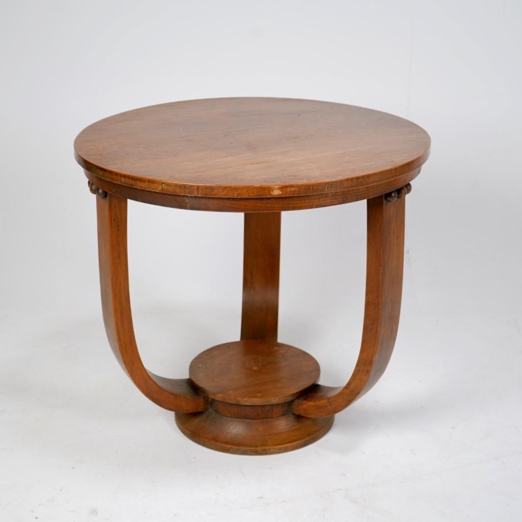 1930er Jahre Gueridon Pedestal Tisch (Art déco) im Angebot