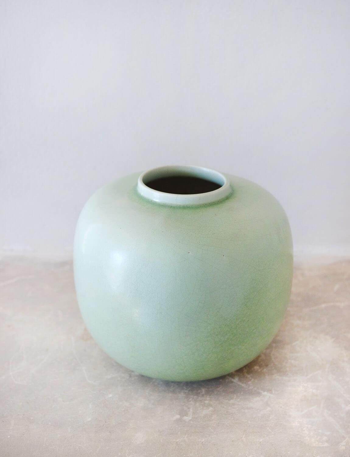 Italian 1930s Guido Andlovitz for Lavenia Celadon Vase For Sale