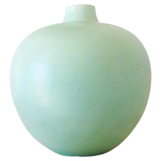1930s Italian Guido Andlovitz for Lavenia Large Green Celadon Vase For Sale