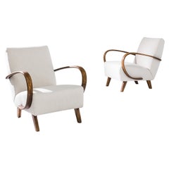 1930s H-410 Armchairs by J. Halabala, A Pair