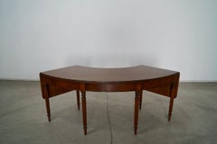 1930's Half-Moon Drop-Leaf Federal Coffee Table