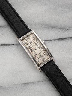 1930s Hamilton Art Deco Tank - Platinum Case Diamond Dial