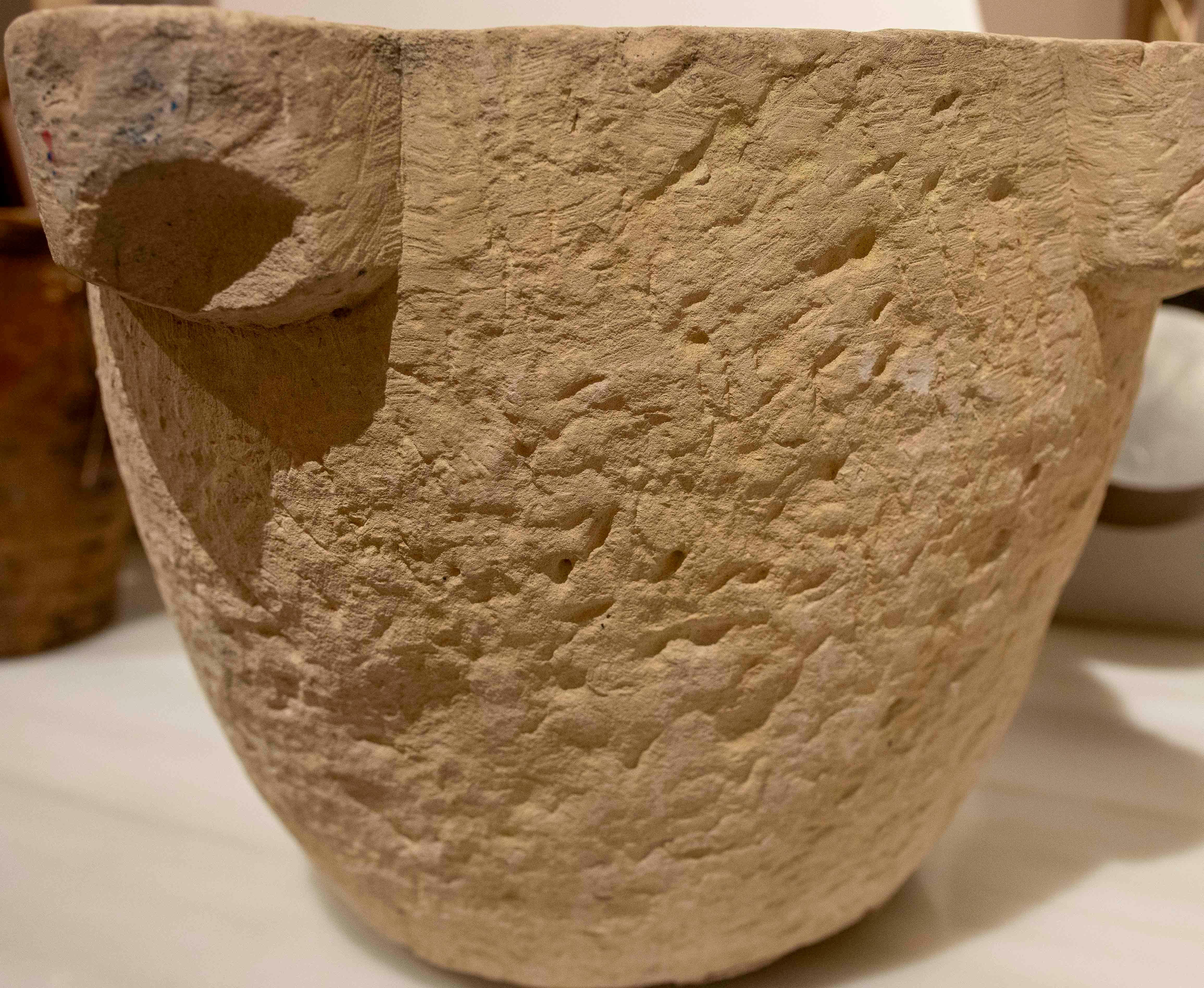 1930s Hand-carved Pharmacy Stone Mortar For Sale 7