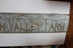 1930s Handmade Wood Sign Green Valley Farm