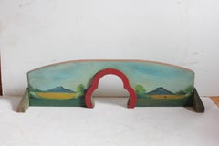 1930s Hand-Painted Carnival Mini Golf Double Sided Game Board