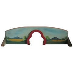 1930s Hand-Painted Carnival Mini Golf Double Sided Game Board