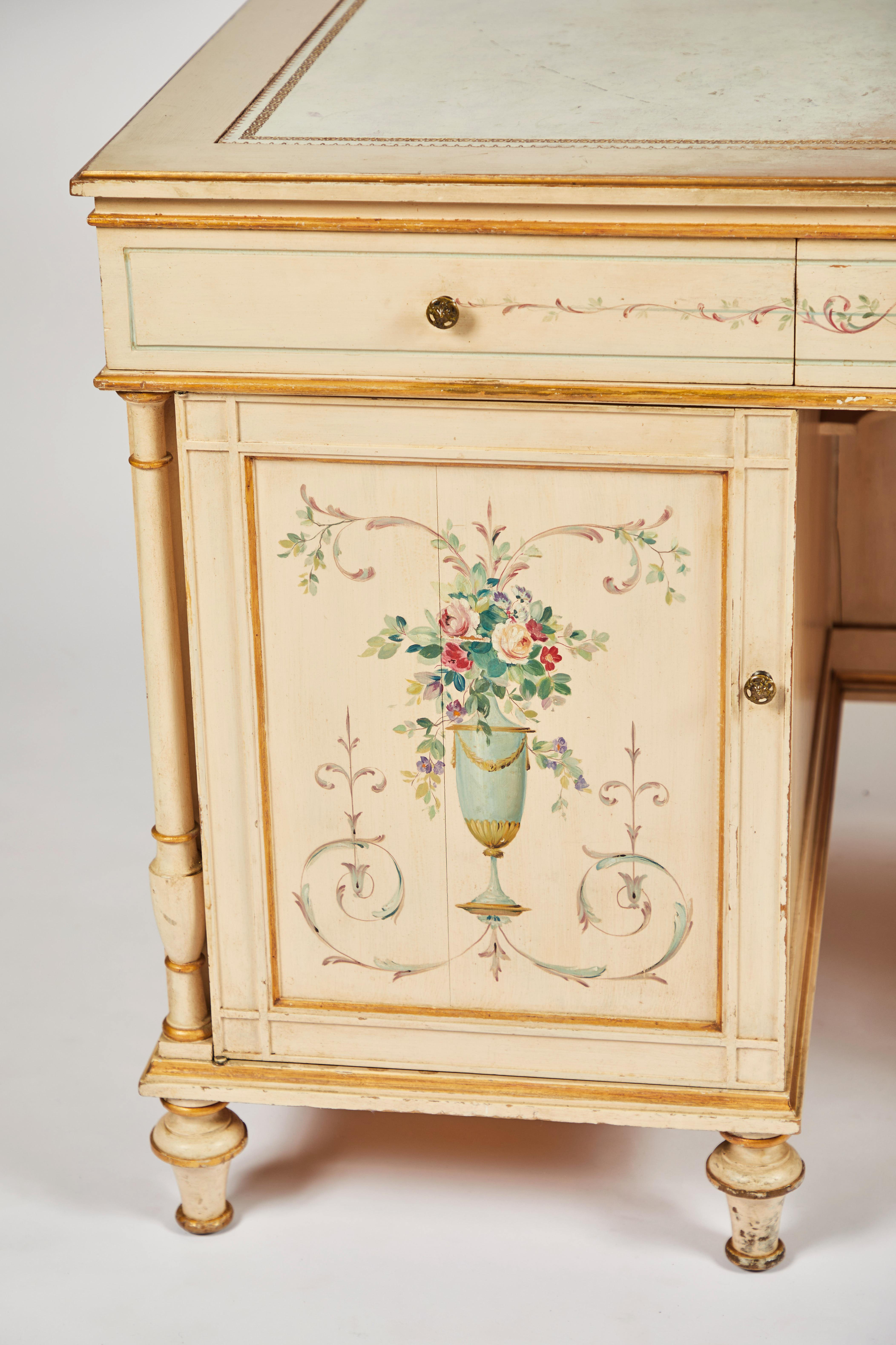 antique painted desk