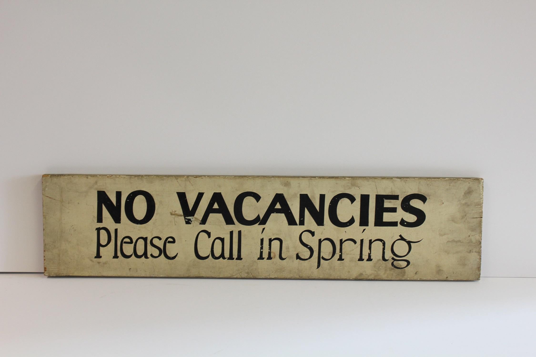 1930s hand-painted double sided wood sign 