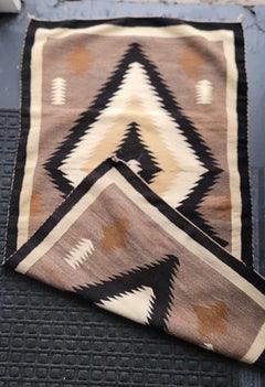 1930s Hand Woven Navajo Indian Eye Dazzler Weaving