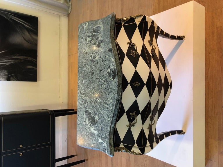 1930's Harlequin Louis XV Style Commode For Sale at 1stDibs