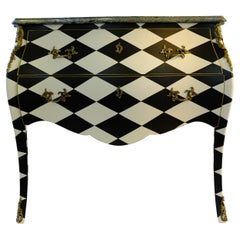 1930's Harlequin Louis XV Style Commode