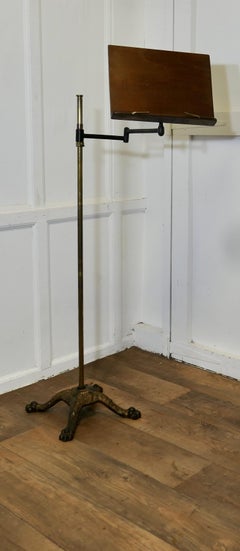 1930s Harrods Reading or Music Stand  A very attractive piece, the stand has a h
