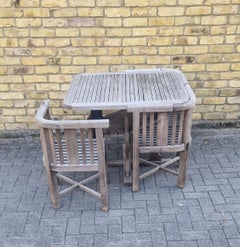 1930's Heals  Garden Table and Chairs by Hughes Bolcklow