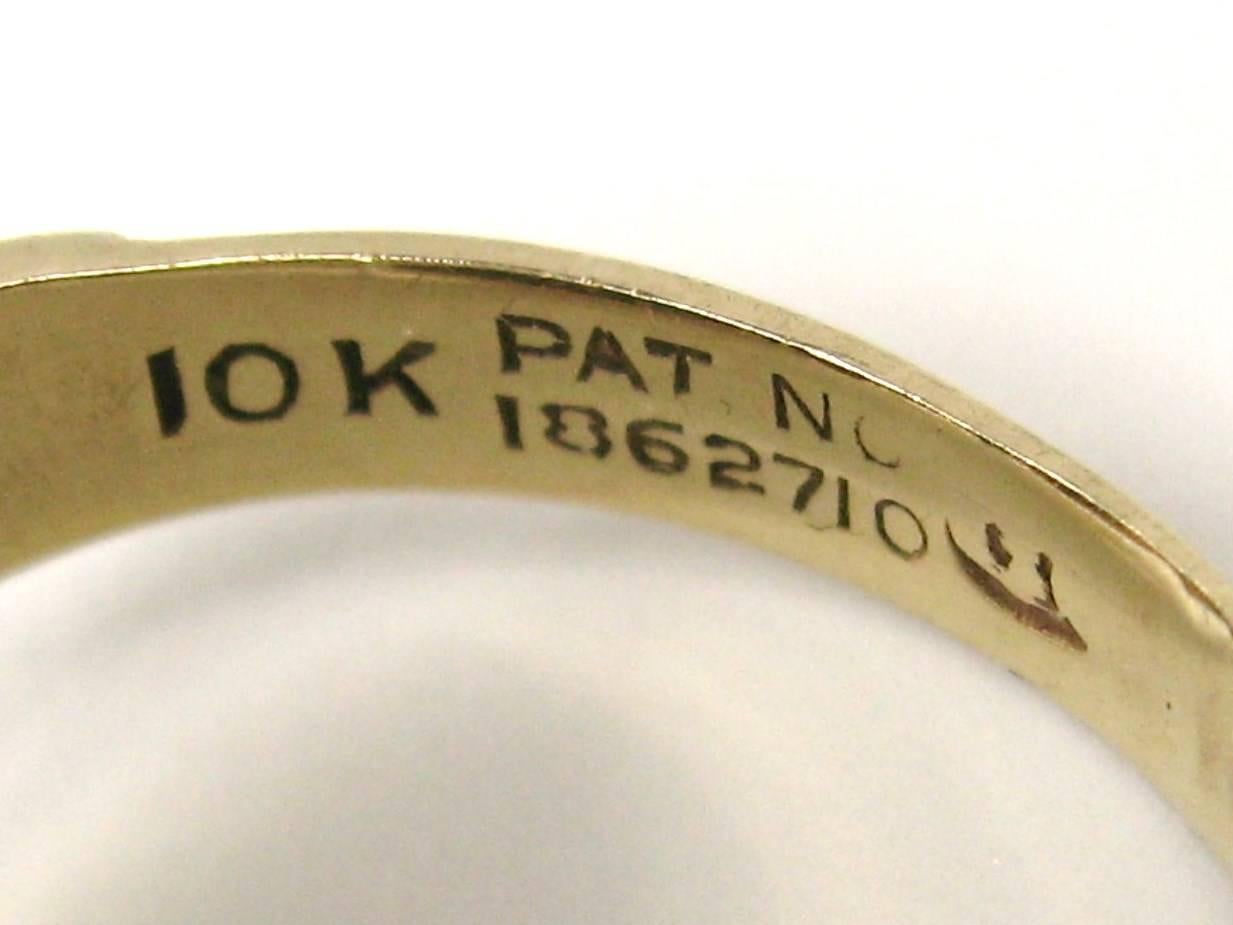 10K Hmatit Gold Intaglio Krieger-Ring 1930er Jahre  für Damen oder Herren im Angebot