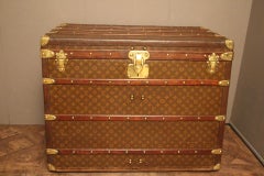 1930s High Louis Vuitton Trunk, Louis Vuitton Courrier Steamer Trunk
