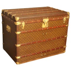 Vintage 1930s High Louis Vuitton Trunk, Louis Vuitton Courrier Steamer Trunk