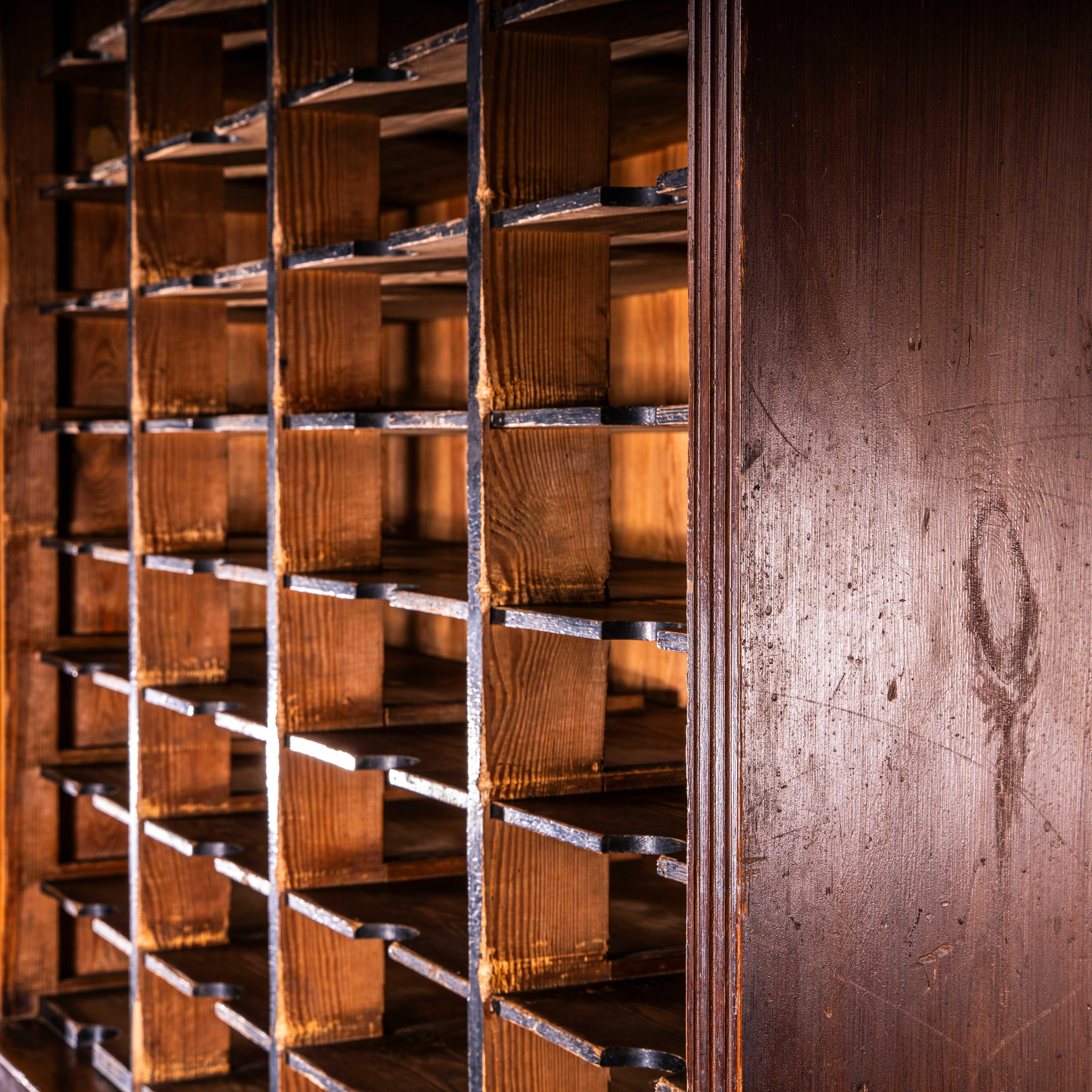 Mid-20th Century 1930's Highly Original German Tambour Fronted Atelier Cabinet