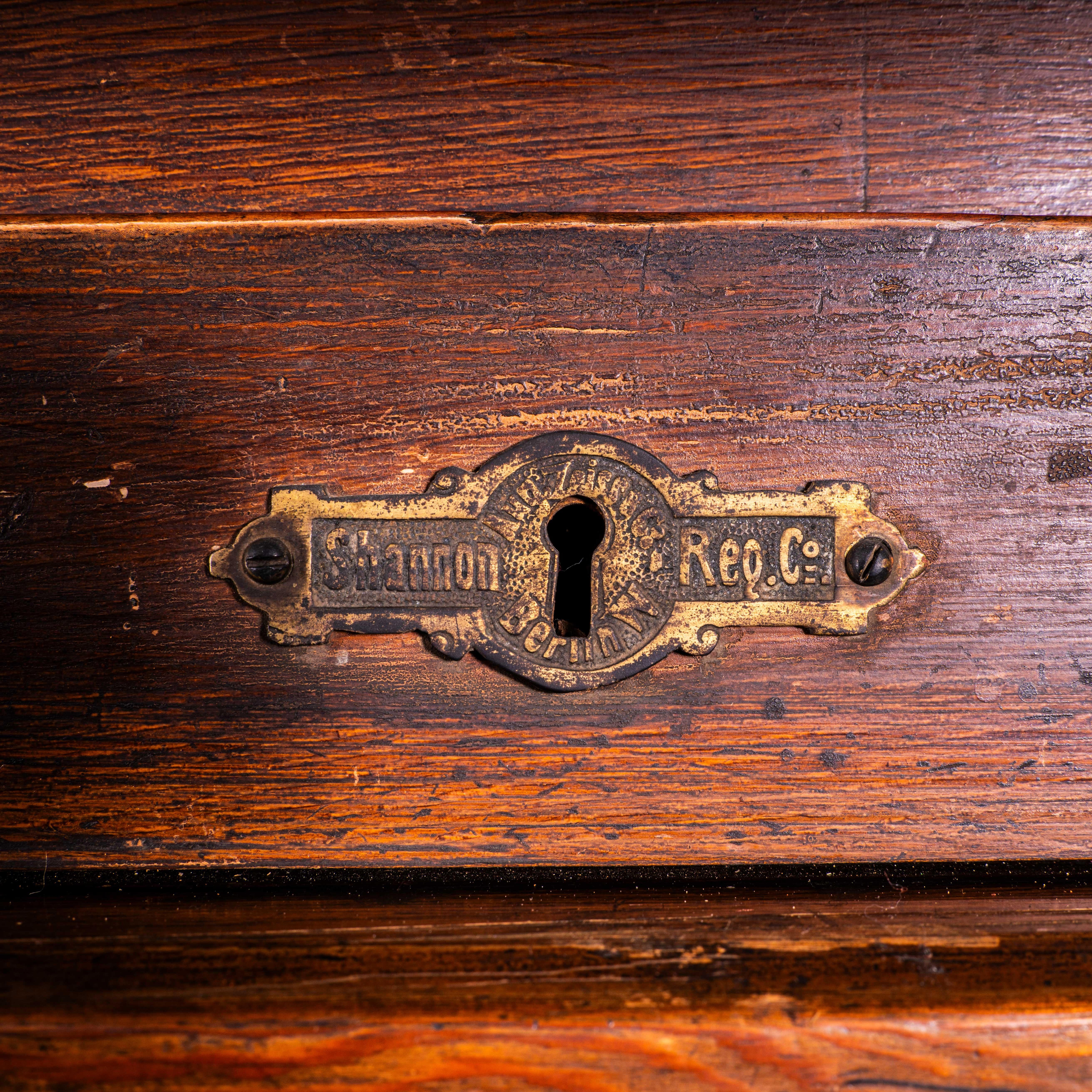 1930's Highly Original German Tambour Fronted Atelier Cabinet 4