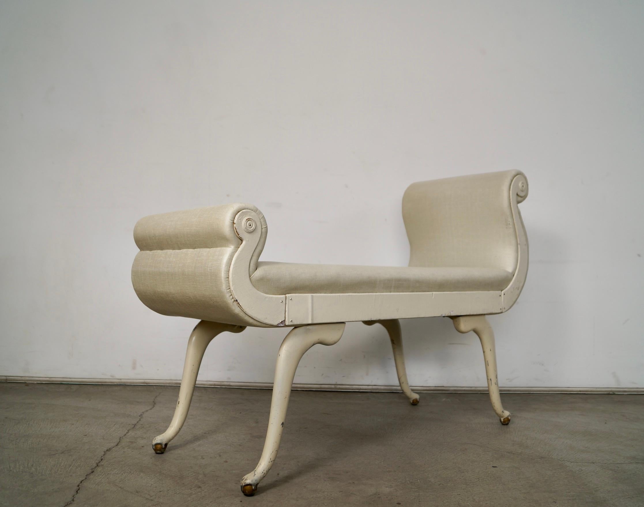1930's Hollywood Regency Irving Chase Bench For Sale 4