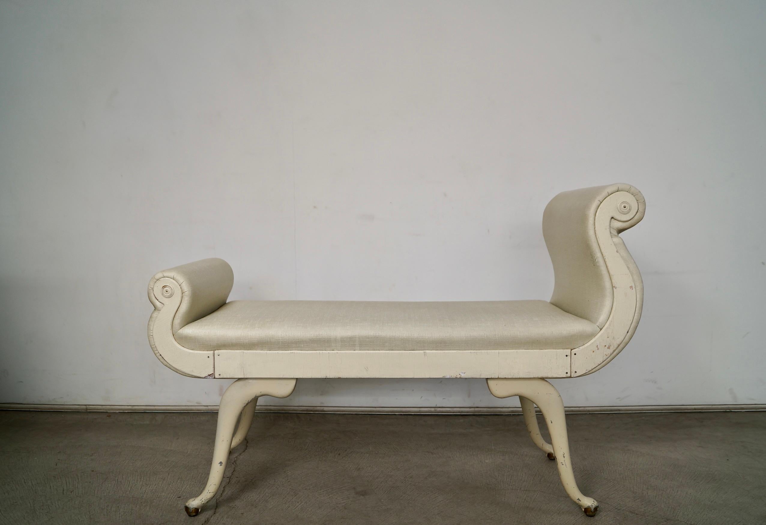 1930's Hollywood Regency Irving Chase Bench For Sale 5