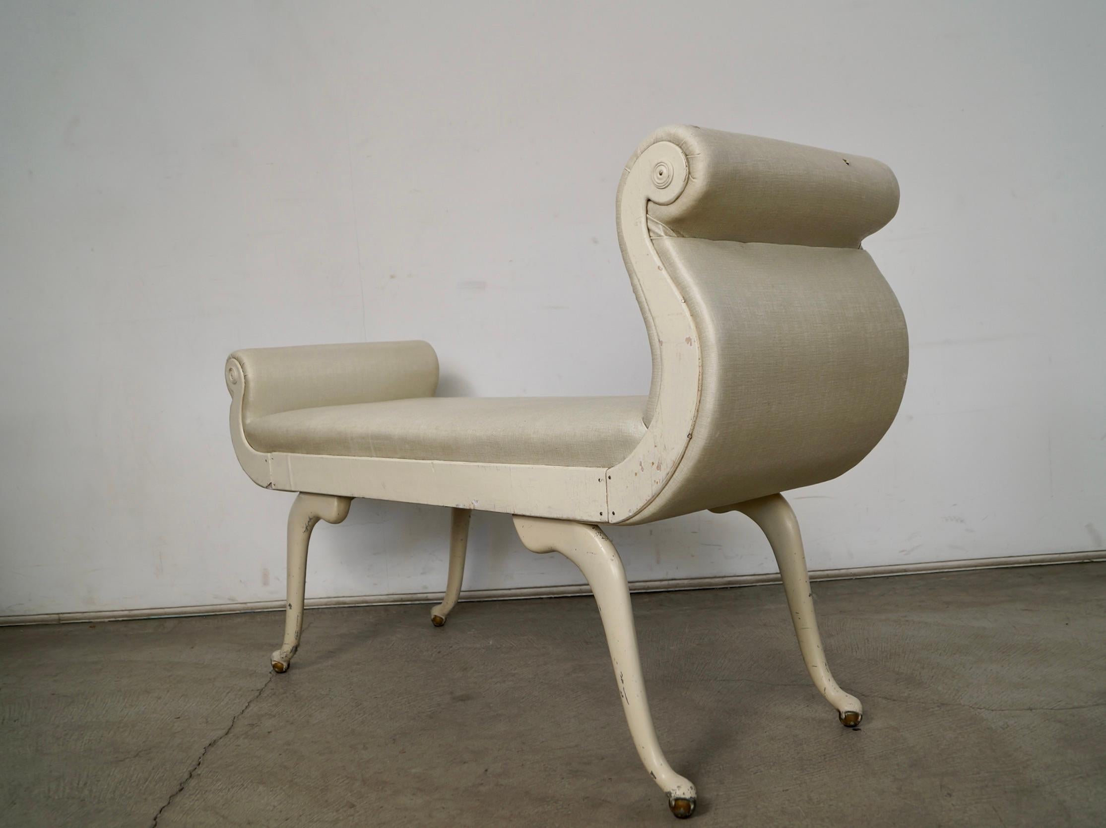 1930's Hollywood Regency Irving Chase Bench For Sale 8