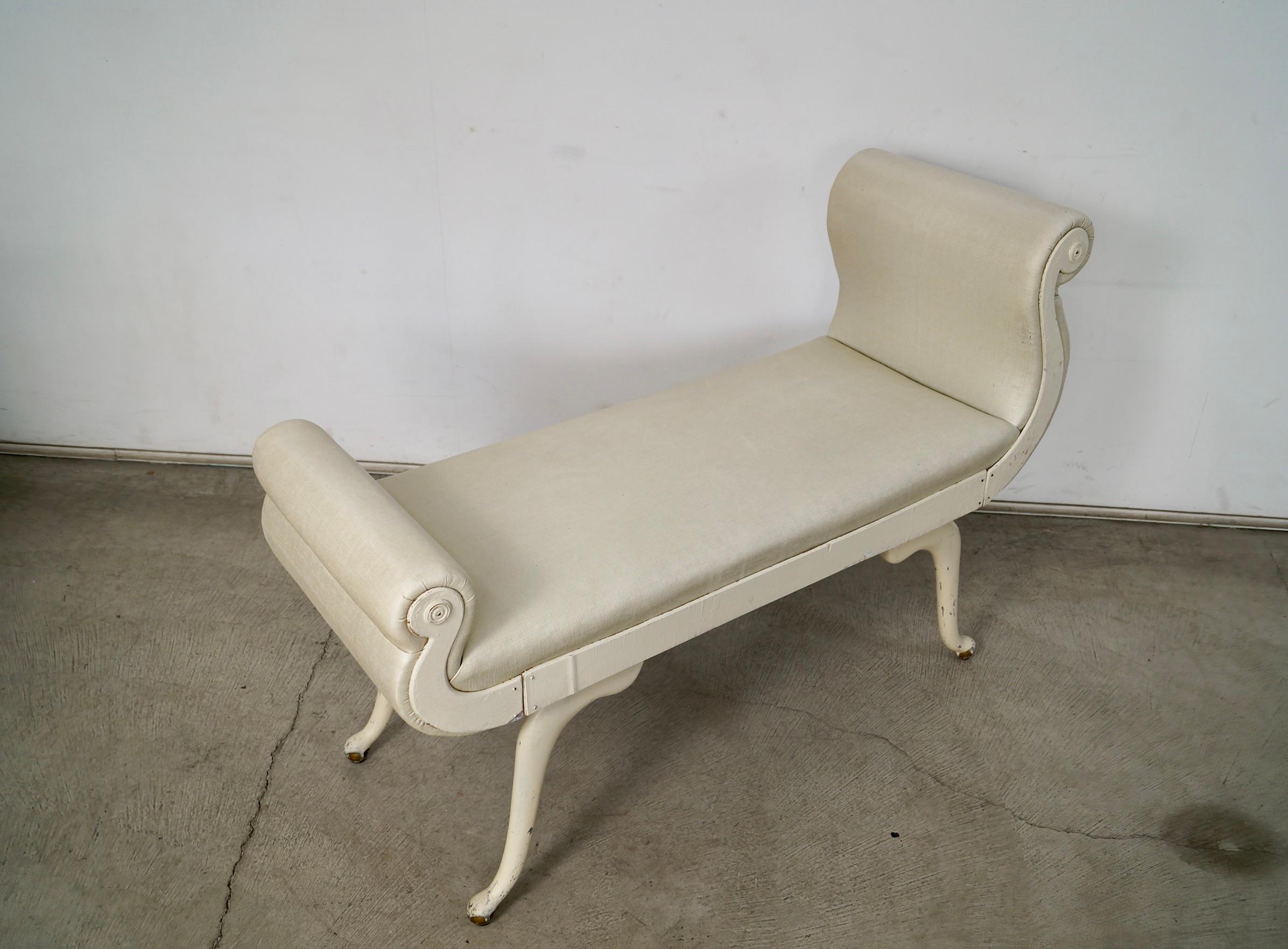1930's Hollywood Regency Irving Chase Bench For Sale 3