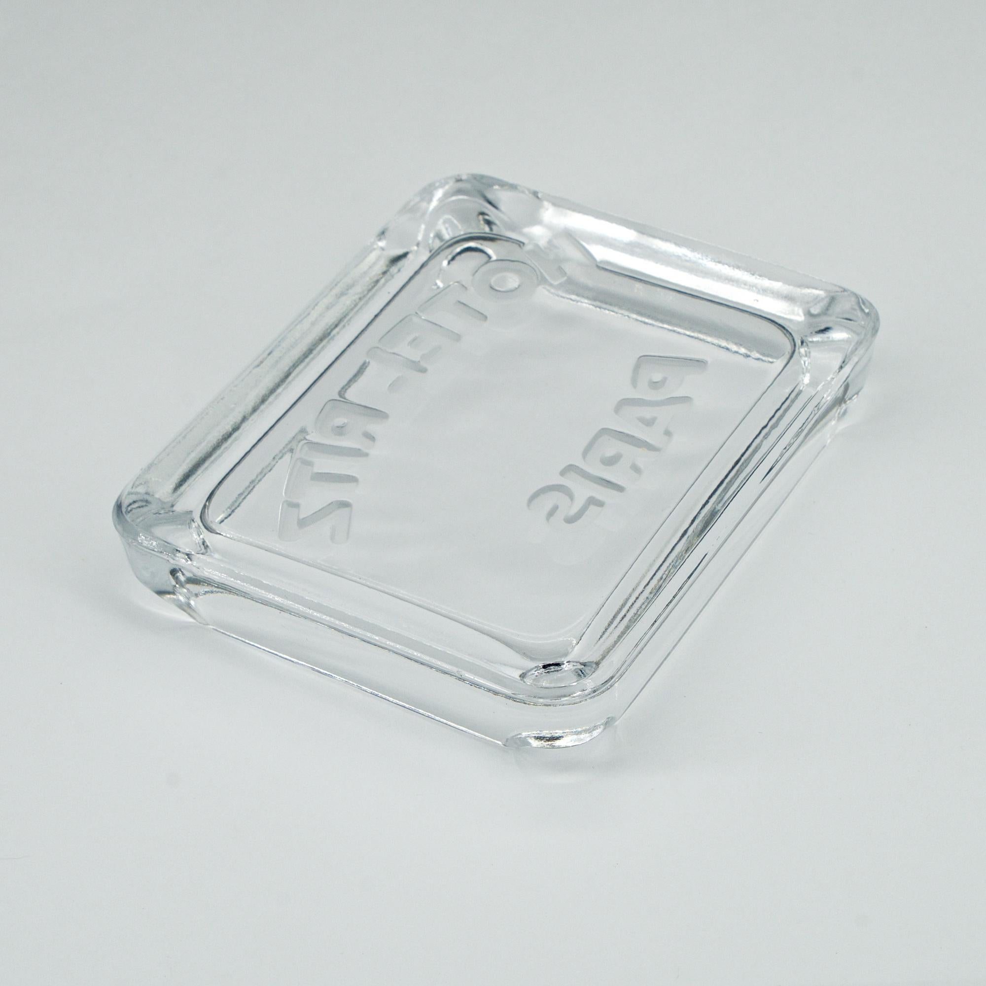 1930s Hotel Ritz Paris Glass Cigarette Ashtray Luxury Relic Chanel Art Deco Rare In Good Condition In Hyattsville, MD