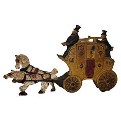 1930s Hubbly Horse and Carriage Door Stop