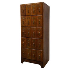 1930s Index Card Filing Cabinet Apothecary Cabinet Drinks Cabinet