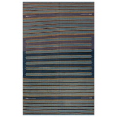 Tappeto Dhurrie in cotone indiano degli anni '30 ( 5'3" x 8'3" - 160 x 252 )