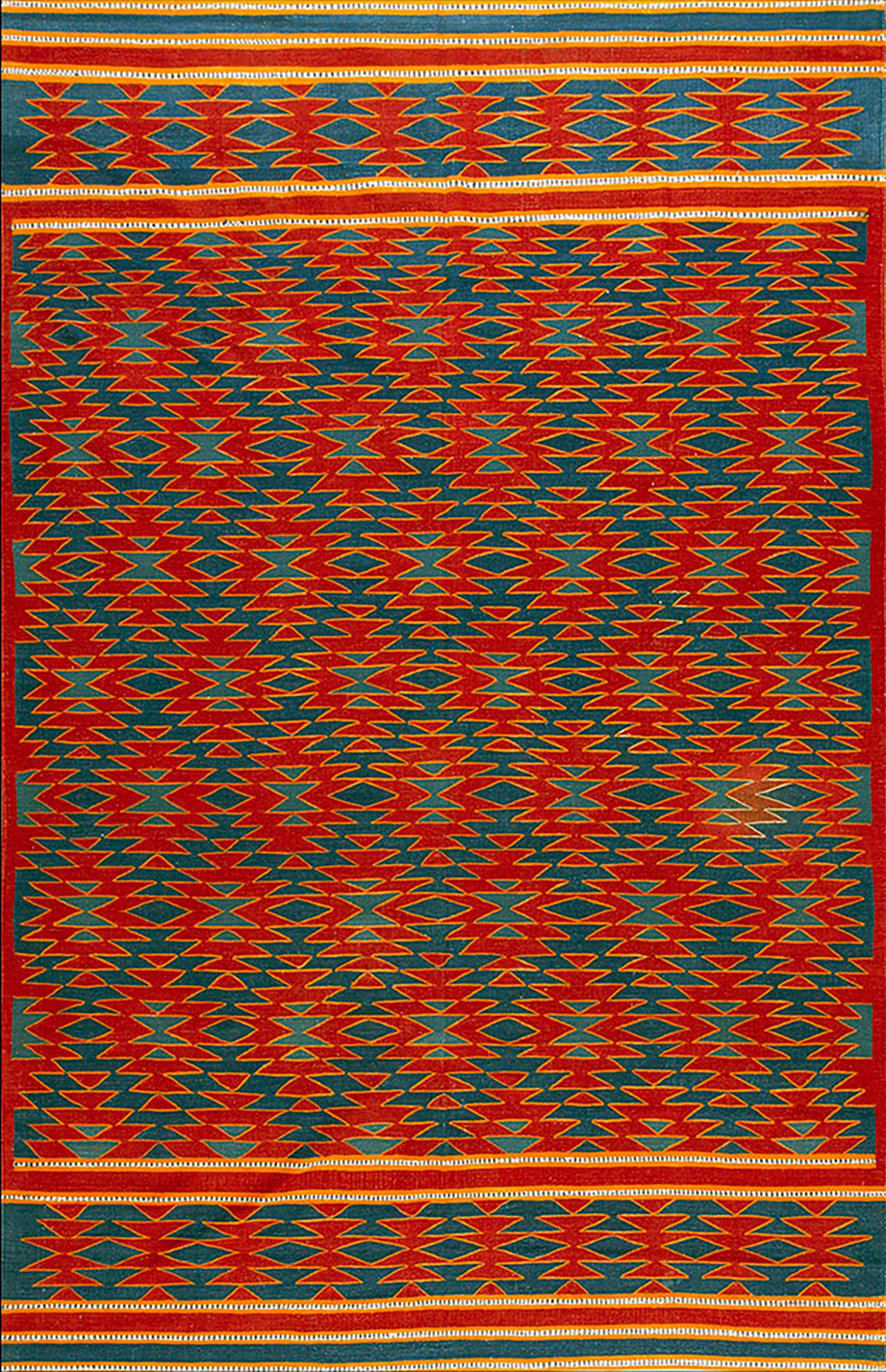 1930s Indian Cotton Dhurrie Carpet ( 6' x 9'7" - 183 x 292 )