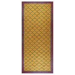 Tapis Dhurrie indien des années 1930 ( 7'6" x 17'2" - 229 x 523 )