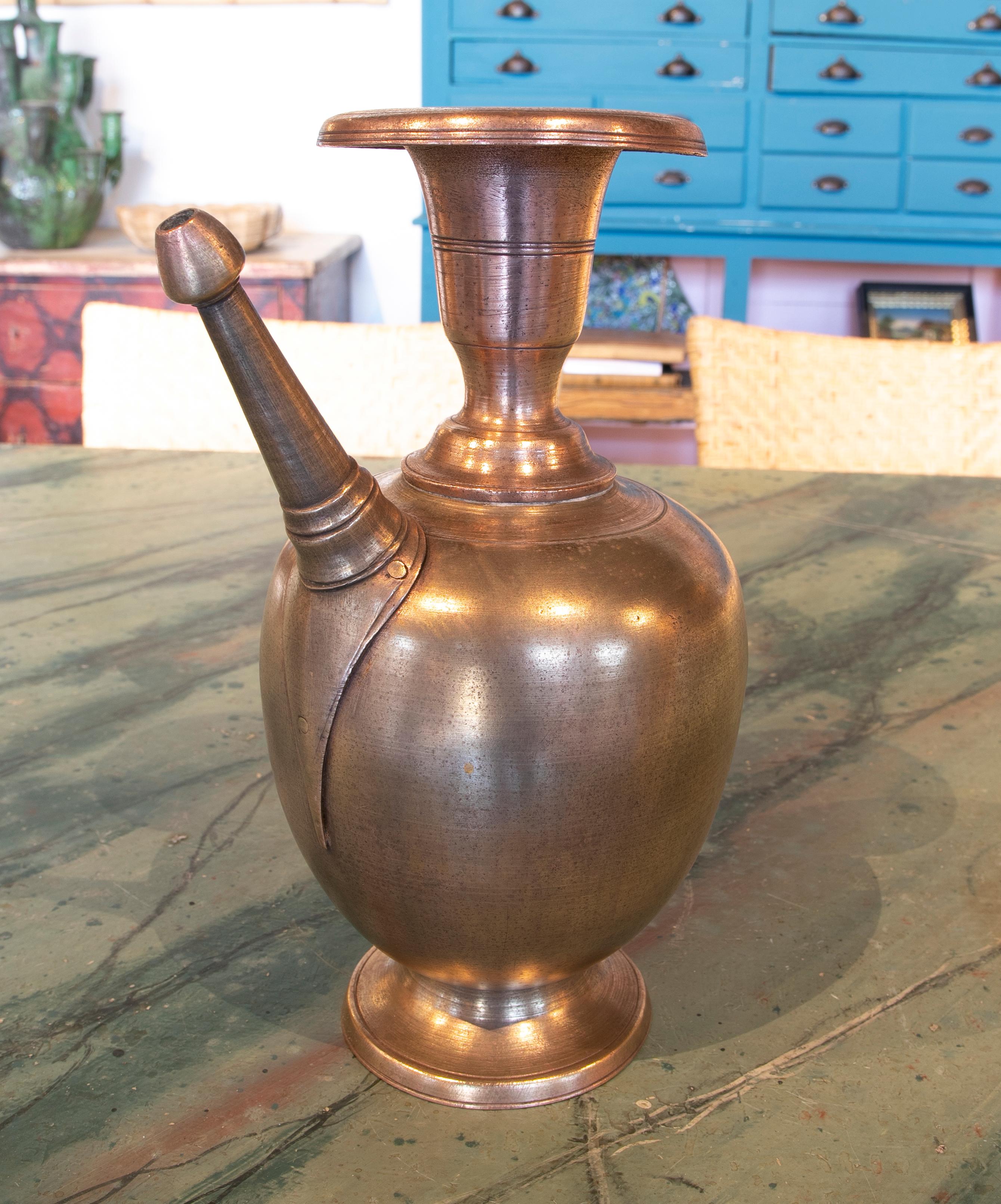 1930s Indu Bronze Teapot In Good Condition For Sale In Marbella, ES