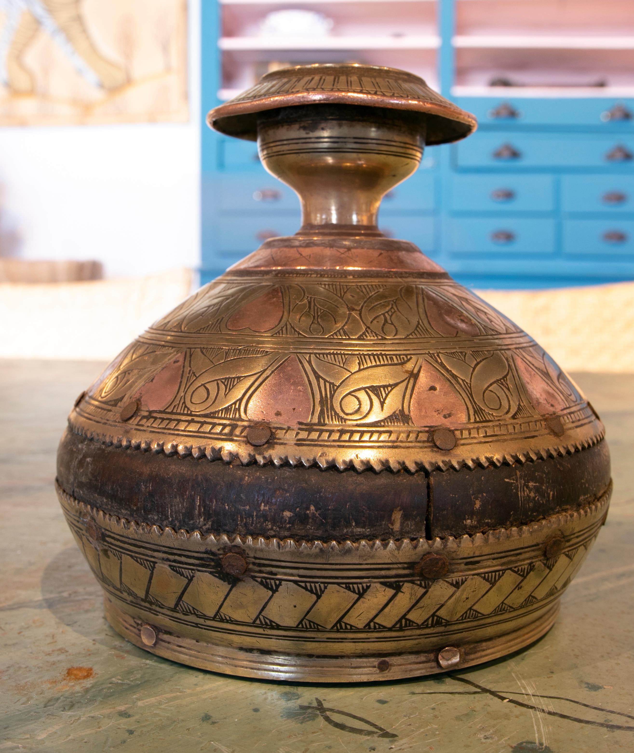 20th Century 1930s Indu Simple Bronze Vessel