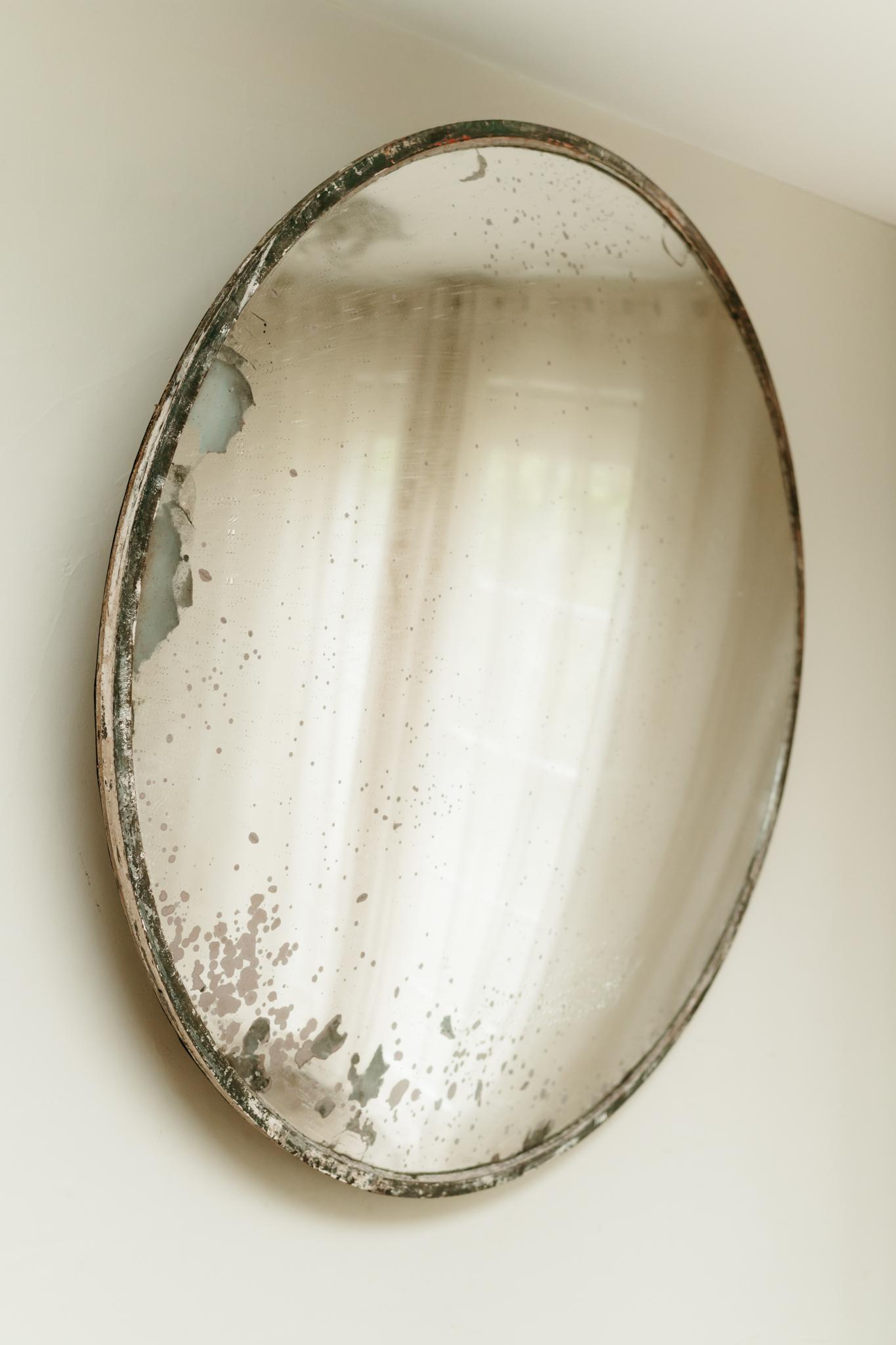 1930's industrial convex mirror In Good Condition For Sale In Brecht, BE