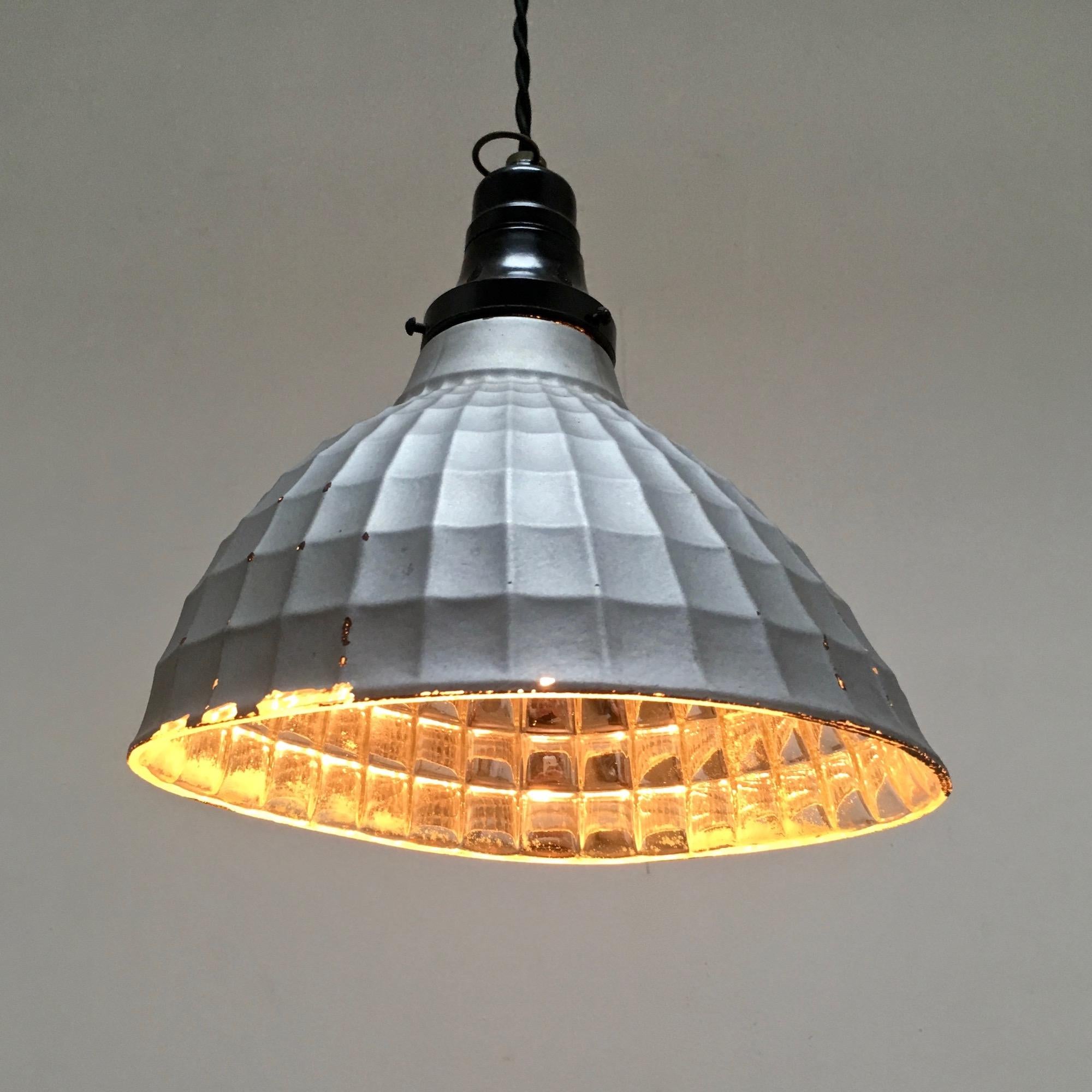 1930s Industrial pendant lamp by 