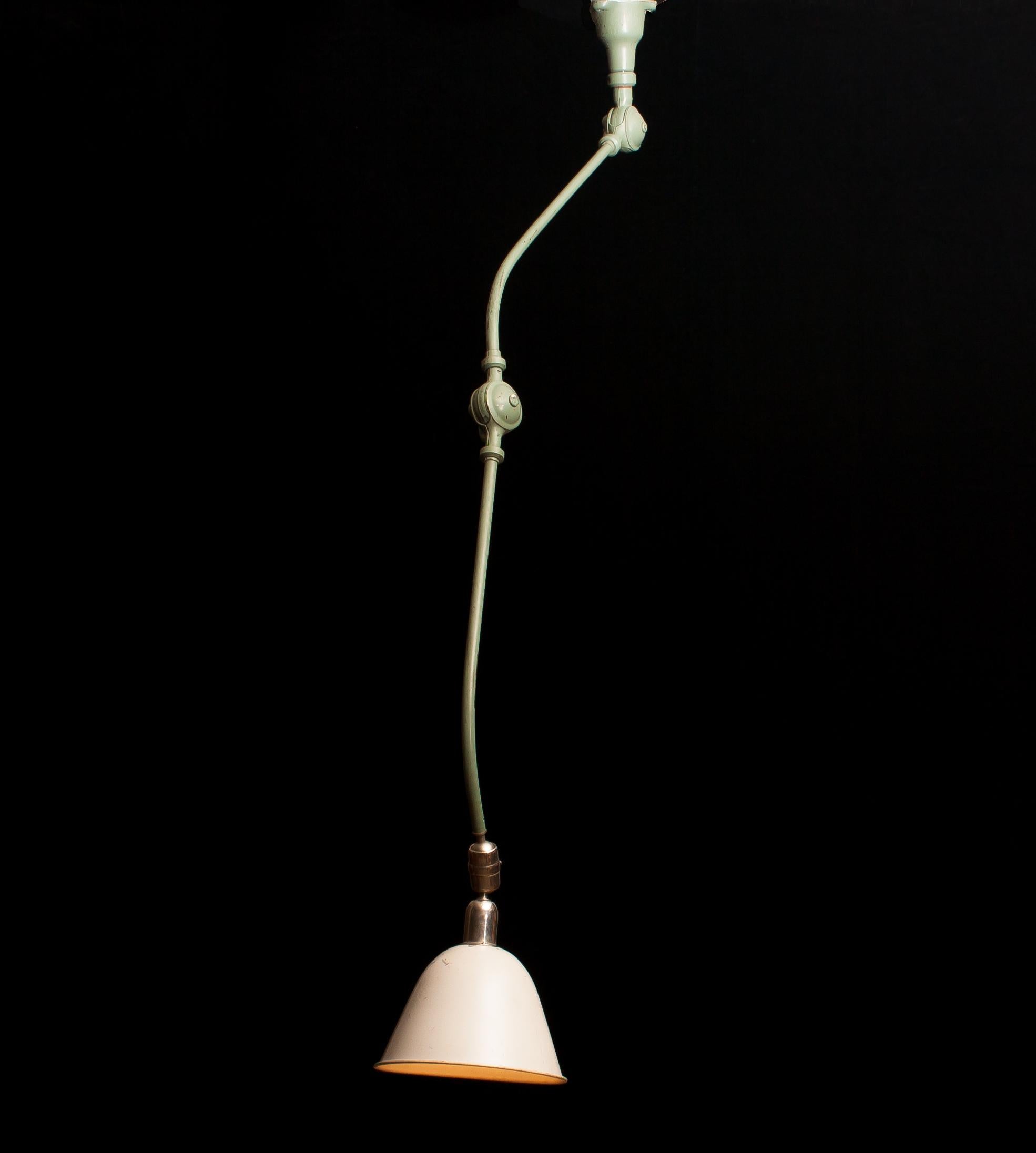 Swedish 1930s Industrial 'Triplex' Lamp by Johan Petter Johansson
